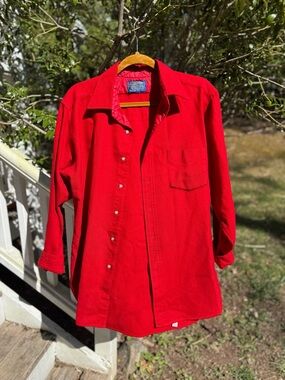 Classic Red Pendelton Button-Up Shirt